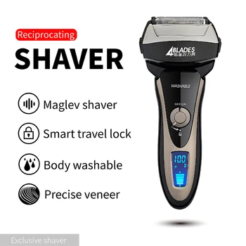 Reciprocating Electric Shaver 3D Beard Shaver Body Washing Wet And Dry Shaving Maglev Advanced Blade Precision Shaver For Men
Reciprocating Electric Shaver 3D Beard Shaver Body Washing Wet And Dry Shaving Maglev Advanced Blade Precision Shaver For Men