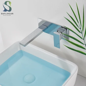 Chrome Bathroom Basin Faucet Brass Single Handle Vanity Sink Faucet Hot and Cold Water Faucet Wall-mounted Bathroom Mixer Tap
Chrome Bathroom Basin Faucet Brass Single Handle Vanity Sink Faucet Hot and Cold Water Faucet Wall-mounted Bathroom Mixer Tap