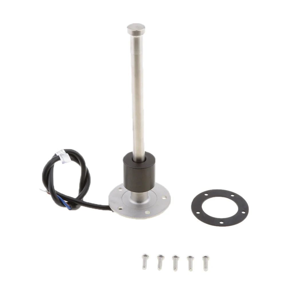 200mm Stainless Steel Fuel Tank Liquid Water Level Sensor with 52mm 2 inch Indicator Gauge Meter for Boats Yacht RV 200mm Stainless Steel Fuel Tank Liquid Water Level Sensor with 52mm 2 inch Indicator Gauge Meter for Boats Yacht RV