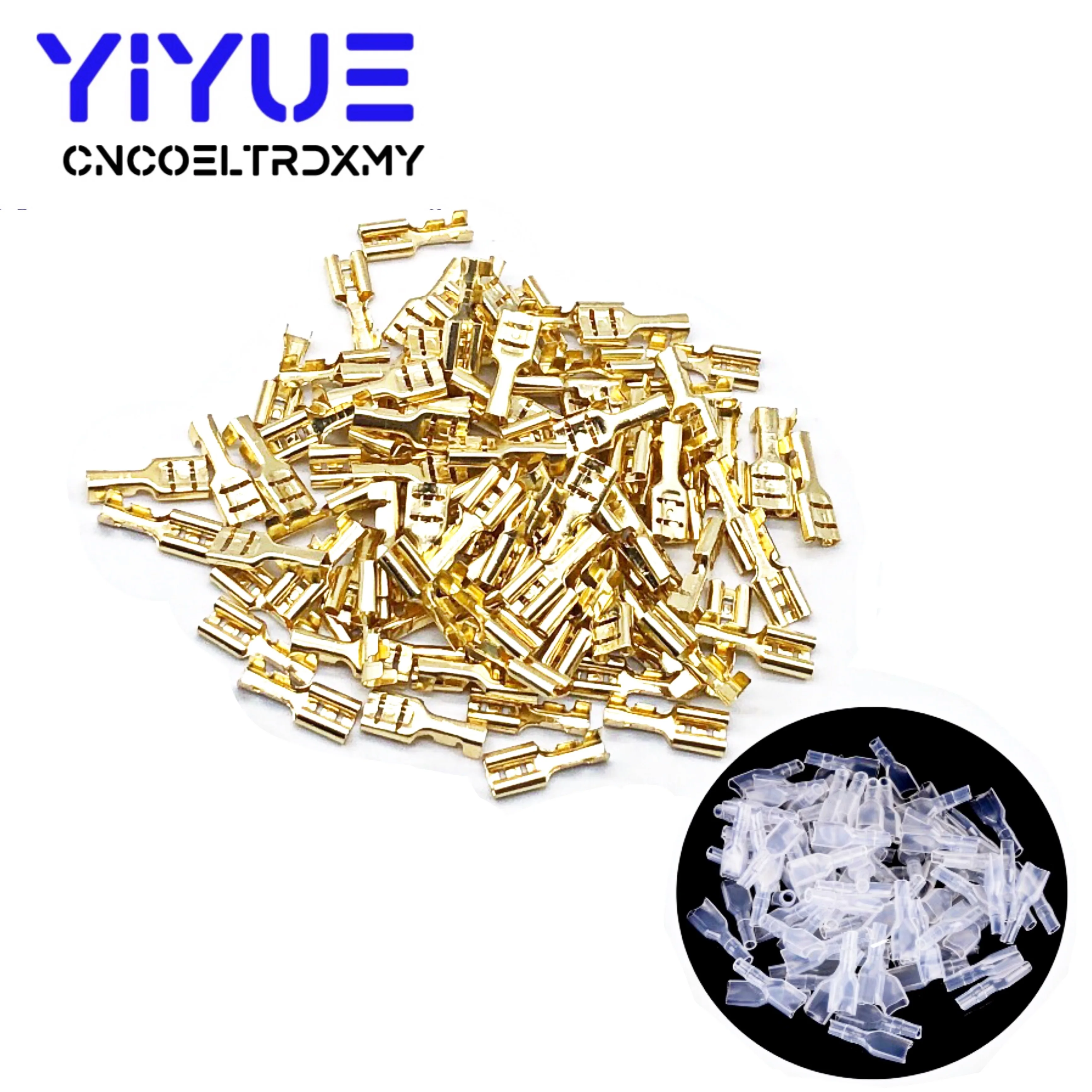 200PCS/lot 2.8mm 4.8mm 6.3mm Female Spade Crimp Terminals Electrical Sleeve Wire Wrap Connector for 22-16 AWG 0.5mm2-1.5mm2
200PCS/lot 2.8mm 4.8mm 6.3mm Female Spade Crimp Terminals Electrical Sleeve Wire Wrap Connector for 22-16 AWG 0.5mm2-1.5mm2