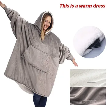 Weighted Blanket Winter Sherpa TV Blanket With Sleeves Ultra Plush Pocket Blanket Hoodie Wearable Flannel Blankets Sweatershirt
Weighted Blanket Winter Sherpa TV Blanket With Sleeves Ultra Plush Pocket Blanket Hoodie Wearable Flannel Blankets Sweatershirt