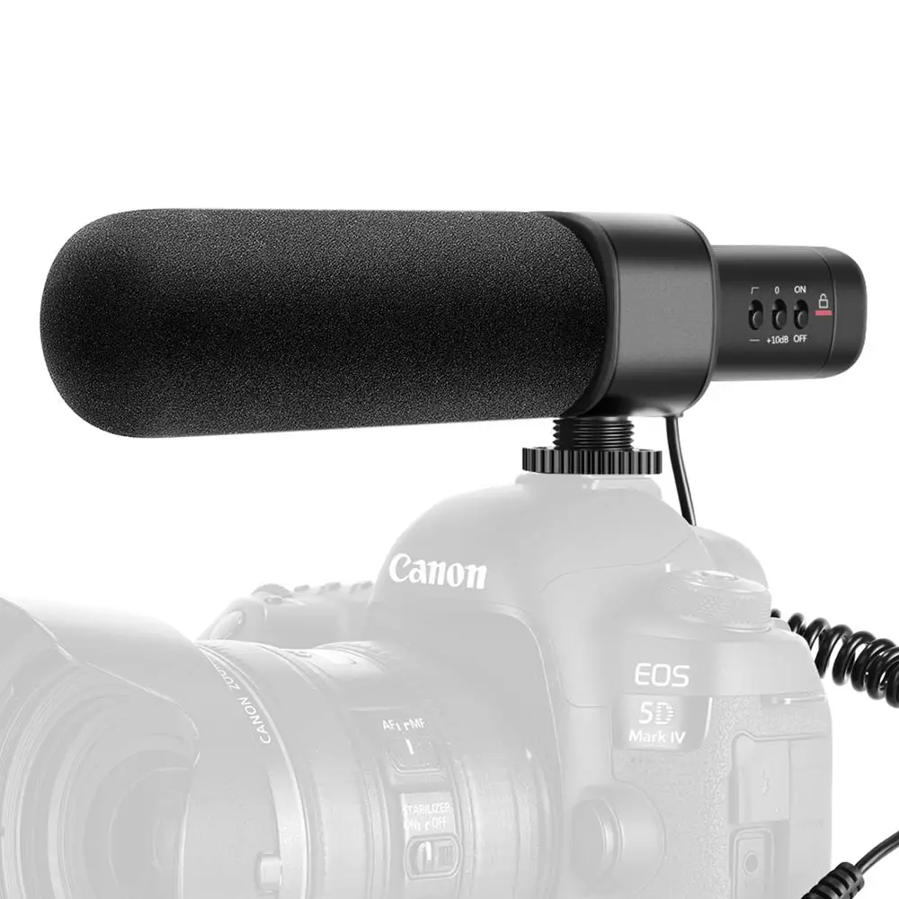 Neewer CM15 Camera Microphone Interview Microphone For Nikon/Canon/Sony/Panasonic Camera/DV Camcorder, Uni-Directional Condenser
Neewer CM15 Camera Microphone Interview Microphone For Nikon/Canon/Sony/Panasonic Camera/DV Camcorder, Uni-Directional Condenser