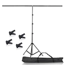 Support-Stand-Kit Backdrop-Stand Photo Portable Spring-Clamps Sh with T-Shape Tall Support-Stand-Kit Backdrop-Stand Photo Portable Spring-Clamps Sh with T-Shape Tall