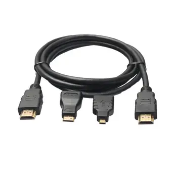 HDMI To HDMI/ Mini HDMI / Micro HDMI High Definition Cord For Television Box Laptop Computer 1.5 Meters Adapter Cable
HDMI To HDMI/ Mini HDMI / Micro HDMI High Definition Cord For Television Box Laptop Computer 1.5 Meters Adapter Cable