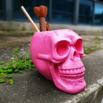 Pink Skull Makeup Tool Storage Jar Bottles Multifunctional Stationery Pen Holder Desktop Decoration Storage Tank Flower Pot
Pink Skull Makeup Tool Storage Jar Bottles Multifunctional Stationery Pen Holder Desktop Decoration Storage Tank Flower Pot