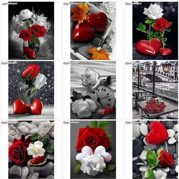 Diamond Painting 5D Full Square/Round Drill Red Rose Flower Heart Daimond Embroidery Painting Cross Stitch Picture Z831
Diamond Painting 5D Full Square/Round Drill Red Rose Flower Heart Daimond Embroidery Painting Cross Stitch Picture Z831