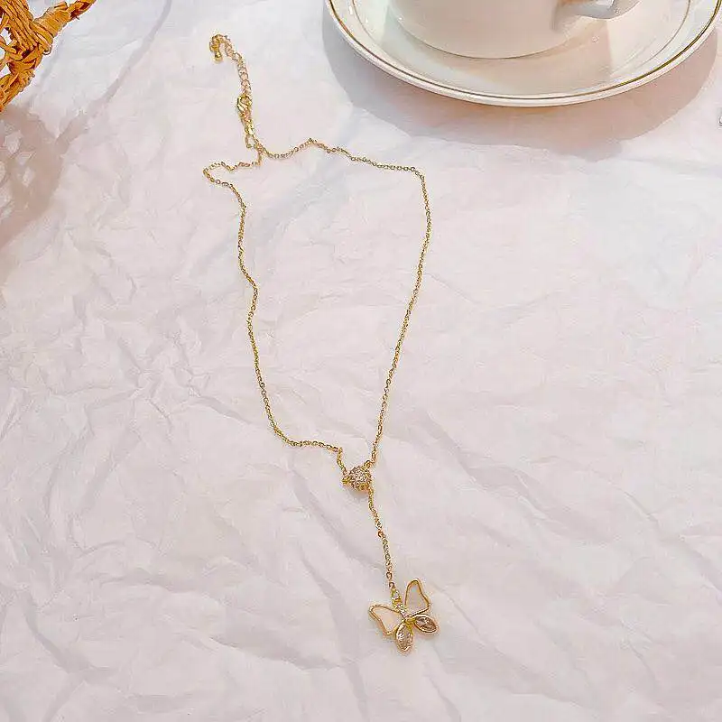 Popular Gold Chain Cute And Delicate White Butterfly Petty Noble Women's Necklace Cheap Gift
Popular Gold Chain Cute And Delicate White Butterfly Petty Noble Women's Necklace Cheap Gift
