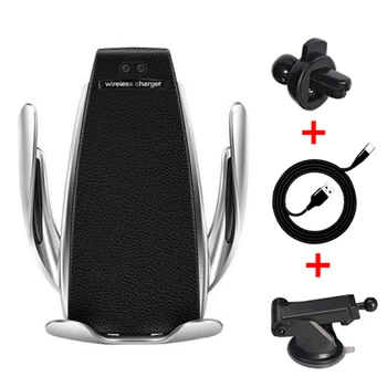 10W Wireless Car Charger S5 Automatic Clamping Fast Charging Phone Holder Mount in Car for iPhone xr Huawei Samsung Smart Phone
10W Wireless Car Charger S5 Automatic Clamping Fast Charging Phone Holder Mount in Car for iPhone xr Huawei Samsung Smart Phone
