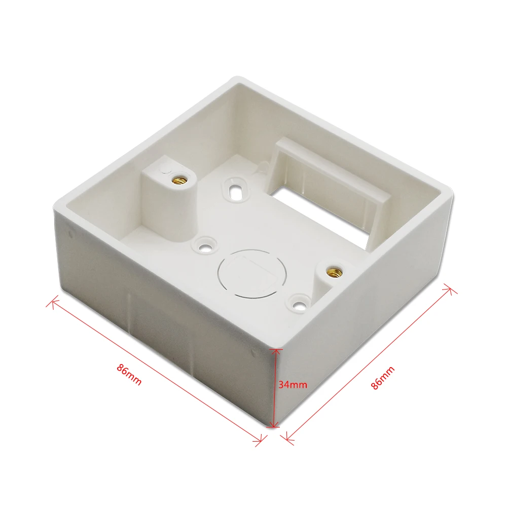 30pc 86*86*34mm Wall Mounted Junction Box for Curtain Blind Switch White Color Installation Box for Curtain Switch
30pc 86*86*34mm Wall Mounted Junction Box for Curtain Blind Switch White Color Installation Box for Curtain Switch