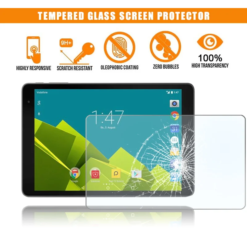 Закаленное стекло для Vodafone Tab Prime 6 9,7 дюйма, 9H, защита от царапин и отпечатков пальцев
Закаленное стекло для Vodafone Tab Prime 6 9,7 дюйма, 9H, защита от царапин и отпечатков пальцев
