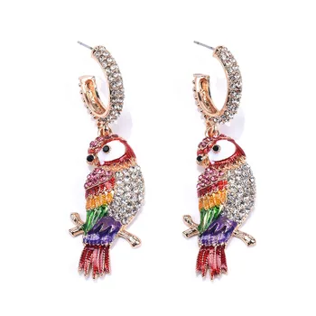 Boho Crystal Parrot Charm Drop Earrings Big Pendant Earrings Female Wholesale Dropshipping Factory Ear Accessories Bijoux
Boho Crystal Parrot Charm Drop Earrings Big Pendant Earrings Female Wholesale Dropshipping Factory Ear Accessories Bijoux