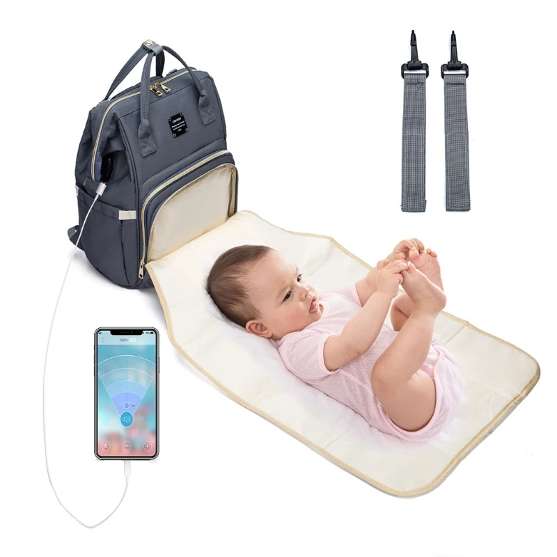 Baby Diaper Mummy Backpack Large Nappy Bag with USB Charging Port Stroller Strap
Baby Diaper Mummy Backpack Large Nappy Bag with USB Charging Port Stroller Strap