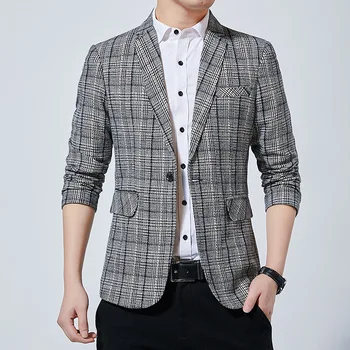 Big Code Grid Suit Men Coat Youth Leisure Check Pattern Trend Slim Fit Type Small Suit
Big Code Grid Suit Men Coat Youth Leisure Check Pattern Trend Slim Fit Type Small Suit