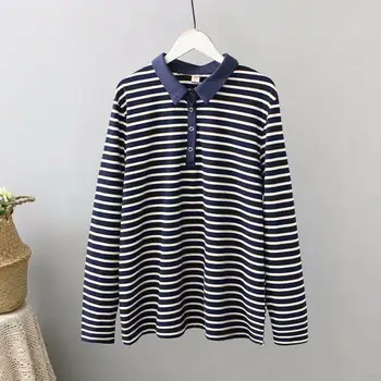 Navy Stripes elastic Plus size pullovers women loose blouse 2020 new spring autumn casual ladies shirts female tops oversize
Navy Stripes elastic Plus size pullovers women loose blouse 2020 new spring autumn casual ladies shirts female tops oversize