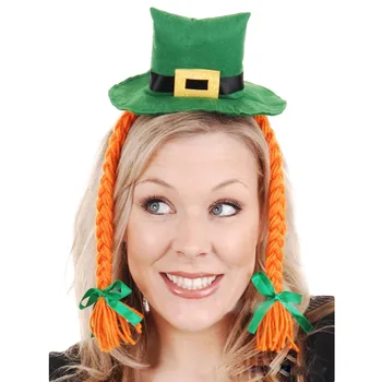 Cute Irish Saint St Patricks Day Shamrock Lucky Charm Green Cap Style Hair Hoop Headwear with Braid Festival Costume Accessories
Cute Irish Saint St Patricks Day Shamrock Lucky Charm Green Cap Style Hair Hoop Headwear with Braid Festival Costume Accessories