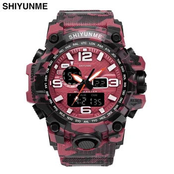 Camouflage Military Watch Men Waterproof Dual Time Display Mens Sport Wristwatch Digital Analog Quartz Watches Male Clock
Camouflage Military Watch Men Waterproof Dual Time Display Mens Sport Wristwatch Digital Analog Quartz Watches Male Clock