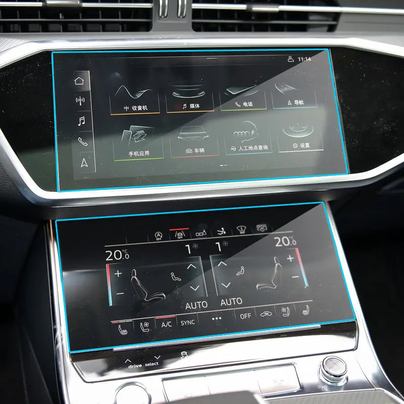2 шт Защита экрана для Audi A6 A7 2019 2020 Автомобильная Мультимедийная система сенсорный экран, 9H защита из закаленного стекла для экрана пленка
2 шт Защита экрана для Audi A6 A7 2019 2020 Автомобильная Мультимедийная система сенсорный экран, 9H защита из закаленного стекла для экрана пленка