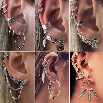 Punk Earrings For Women Vintage Tribal Ethnic Geometric Ear Rings Feather Drop Dangle Earring Set 2020 Statement Jewelry Brincos
Punk Earrings For Women Vintage Tribal Ethnic Geometric Ear Rings Feather Drop Dangle Earring Set 2020 Statement Jewelry Brincos