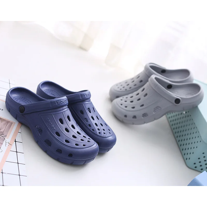 Lizeruee Men Slippers Sandalias Mule Clog Shoe Summer EVA Clogs Men Slip On Garden Slipper Men Beach Sandals Outdoor Zapatos
Lizeruee Men Slippers Sandalias Mule Clog Shoe Summer EVA Clogs Men Slip On Garden Slipper Men Beach Sandals Outdoor Zapatos