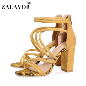 ZALAVOR Women Sandals Shoes Fashion Open Toe Thick High Heel Flock Snakeskin Shoes Back Zipper Footwear Gladiator Size 33-45
ZALAVOR Women Sandals Shoes Fashion Open Toe Thick High Heel Flock Snakeskin Shoes Back Zipper Footwear Gladiator Size 33-45