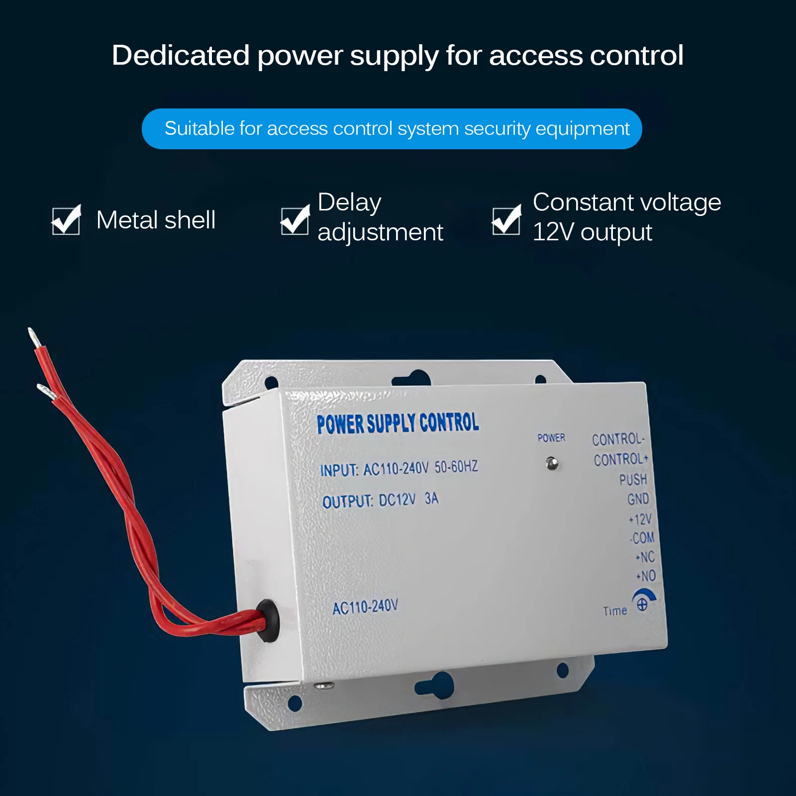 Фото Access Control Device Machine Power Supply 3A/AC 110~240V DC 12V New Door System Switch For RFID Fingerprint | Безопасность и