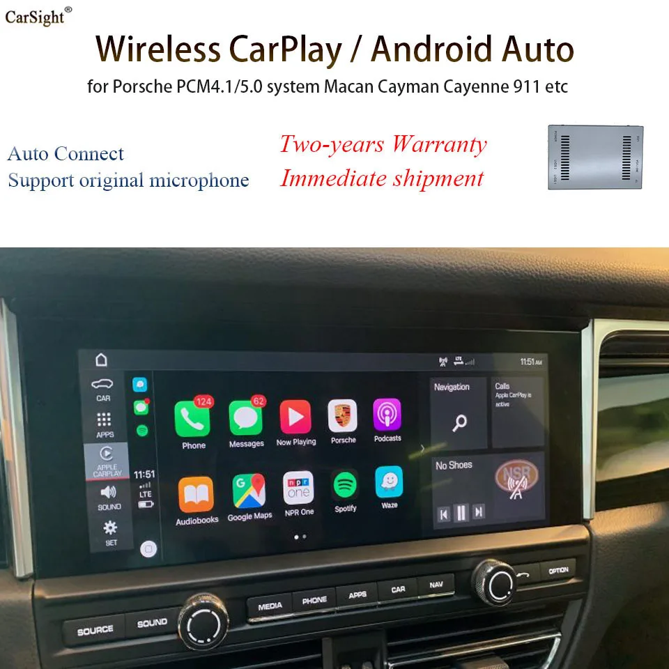 Car Video Interface with Apple Carplay Multimedia Box for Porsche PCM 4.1 / 5.0 Macan Cayenne Cayman
Car Video Interface with Apple Carplay Multimedia Box for Porsche PCM 4.1 / 5.0 Macan Cayenne Cayman