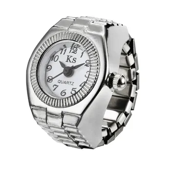 Couple Ring Watch Dial Quartz Analog Watch Creative Steel Cool Elastic Quartz Finger Ring Watch zegarek damski reloj para mujer 
Couple Ring Watch Dial Quartz Analog Watch Creative Steel Cool Elastic Quartz Finger Ring Watch zegarek damski reloj para mujer