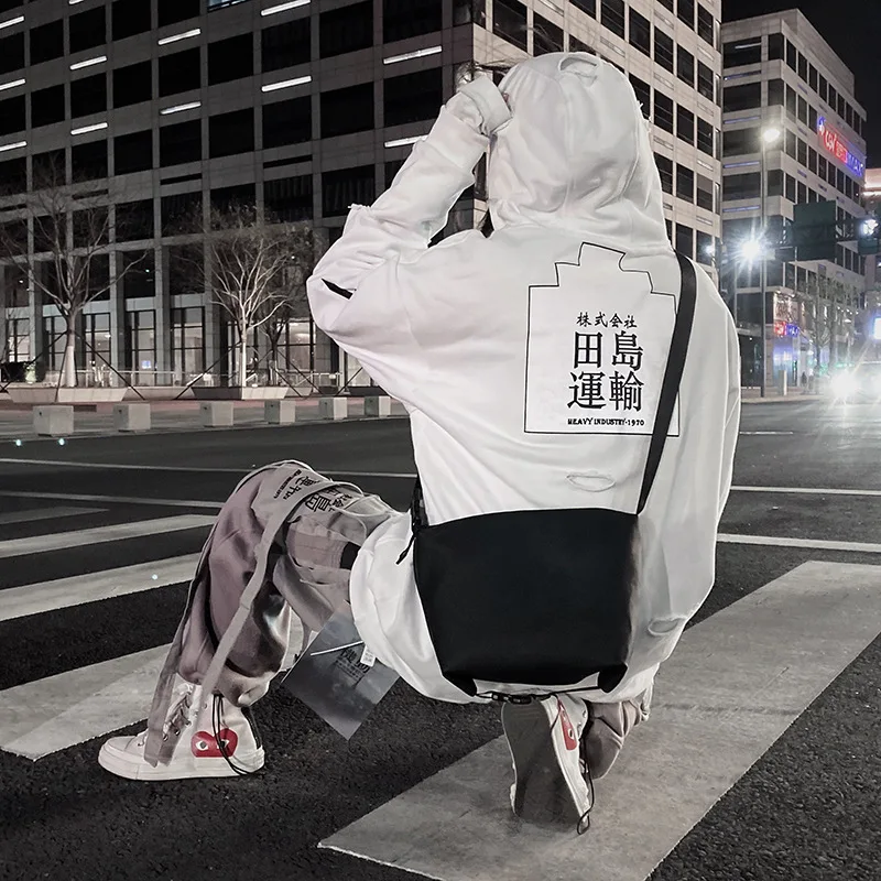 Ulzzang Fashion Cool Black And White with Pattern Square Bag Hong Kong Style Solid Color Adjustable Chunky Strap Shoulder MEN'S
Ulzzang Fashion Cool Black And White with Pattern Square Bag Hong Kong Style Solid Color Adjustable Chunky Strap Shoulder MEN'S