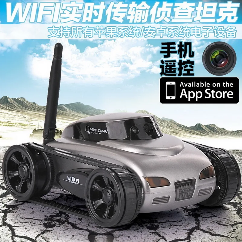 Spy Camera Remote Control Car Real-Time Transmission WiFi Video with Webcam Tank 777-270
Spy Camera Remote Control Car Real-Time Transmission WiFi Video with Webcam Tank 777-270