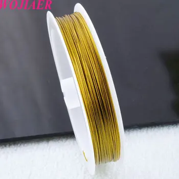 WOJIAER 0.45mm Yellow Wire Cord Thread For Bracelet or Necklace Jewelry Making accessories 10PCS/Lot 45m PH3018
WOJIAER 0.45mm Yellow Wire Cord Thread For Bracelet or Necklace Jewelry Making accessories 10PCS/Lot 45m PH3018