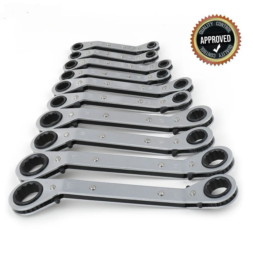 Ratchet Torque Wrench Tool Set Double Box End Offset Ring Key Set Bend Neck Ratchet Wrenches Spanner Universal Key
Ratchet Torque Wrench Tool Set Double Box End Offset Ring Key Set Bend Neck Ratchet Wrenches Spanner Universal Key