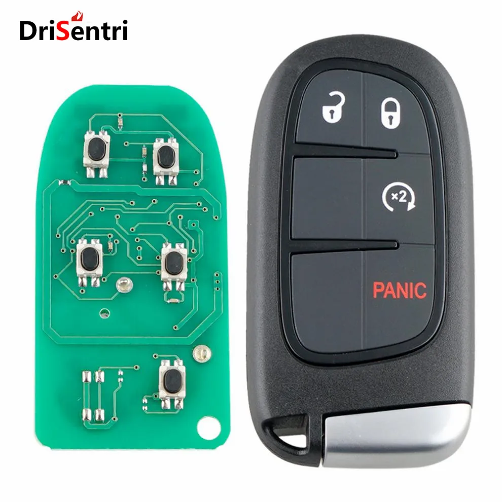 433MHz 4 Buttons Remote Smart Key Fob with Chip GQ4-54T for Dodge Ram 1500 2500 3500 2013 - 2019 no Battery
433MHz 4 Buttons Remote Smart Key Fob with Chip GQ4-54T for Dodge Ram 1500 2500 3500 2013 - 2019 no Battery