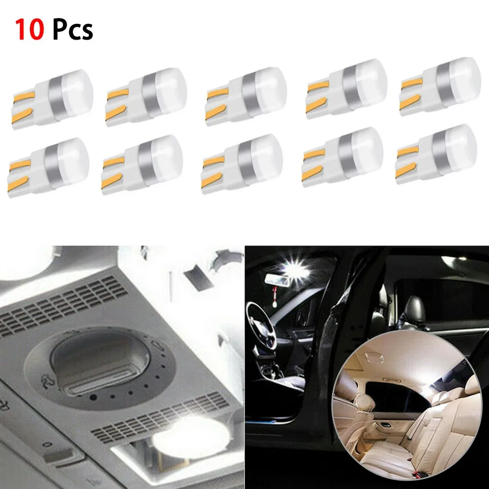 New 10Pcs LED Light Bulb W5W 3030 SMD Bright White Car Interior Reading Lamp Indicator Light Energy Saving for Car/Auto/Scooter
New 10Pcs LED Light Bulb W5W 3030 SMD Bright White Car Interior Reading Lamp Indicator Light Energy Saving for Car/Auto/Scooter