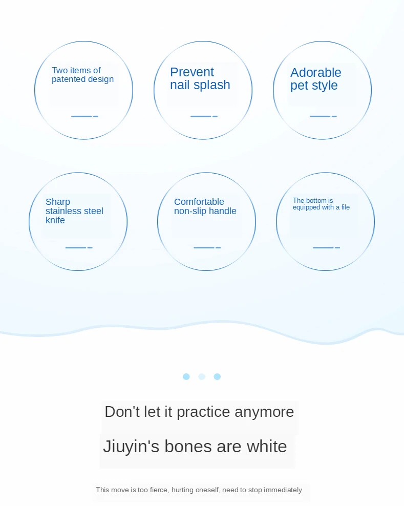 Splash-Proof Pet Nail Clipper with Built-in File for Cats & Dogs