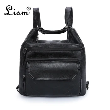 2020 spring new female backpack large capacity washed leather multifunctional ladies casual travel bag black main purse
2020 spring new female backpack large capacity washed leather multifunctional ladies casual travel bag black main purse