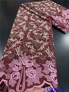 NIAI High Quality Swiss Voile Lace Material Dry Cotton African Lace Fabric Embroidery Nigerian For Dress 5 Yards XY3480B-3
NIAI High Quality Swiss Voile Lace Material Dry Cotton African Lace Fabric Embroidery Nigerian For Dress 5 Yards XY3480B-3