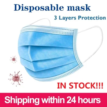 100/50 pcs Disposable Masks 3-layer Non-Woven Masks Anti Dust Mouth Face Mask Soft Mask filter Comfortable Breathable masks
100/50 pcs Disposable Masks 3-layer Non-Woven Masks Anti Dust Mouth Face Mask Soft Mask filter Comfortable Breathable masks