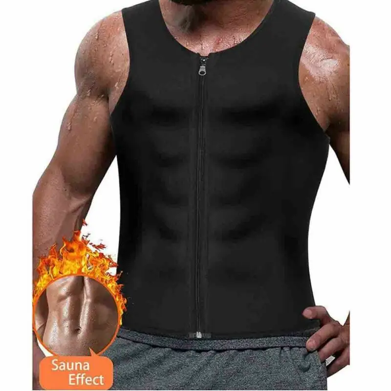 Hot Men's Workout Trainer Vest Tank Tops Sweat Sauna Waist Trainer Body Shaper Slim Male Athletic Gym Zipper Tee Shirt Plus Size
Hot Men's Workout Trainer Vest Tank Tops Sweat Sauna Waist Trainer Body Shaper Slim Male Athletic Gym Zipper Tee Shirt Plus Size
