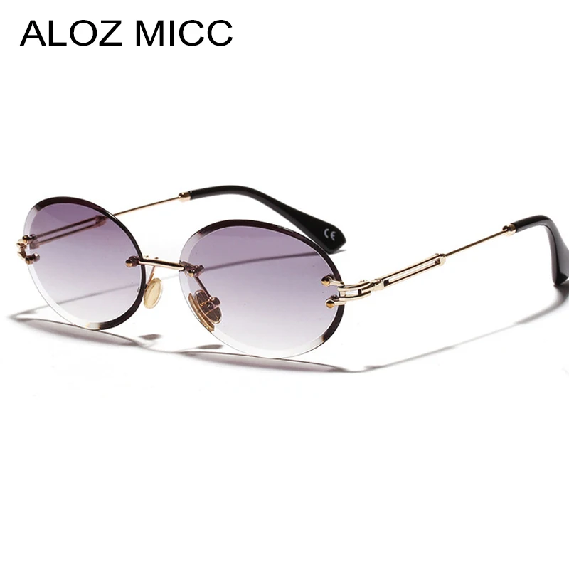 ALOZ MICC Small Round Rimless Sunglasses Men Women Brand Designer Fashion Metal Oval Sun Glasses Female Gray Brown UV400 Eyewear
ALOZ MICC Small Round Rimless Sunglasses Men Women Brand Designer Fashion Metal Oval Sun Glasses Female Gray Brown UV400 Eyewear