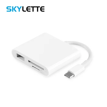 Type-C TF SD Card Reader Pen-drive Connector All In 1 OTG Converter For iPad Macbook Pro USB-C Phones Adapter 
Type-C TF SD Card Reader Pen-drive Connector All In 1 OTG Converter For iPad Macbook Pro USB-C Phones Adapter
