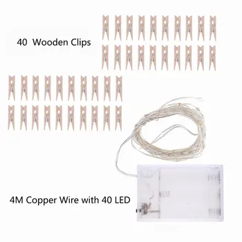 4M 40 Light Battery Box Wood Clip Photo Light String Home Decoration Light String Christmas Garden Dandelion Decorative Lights
4M 40 Light Battery Box Wood Clip Photo Light String Home Decoration Light String Christmas Garden Dandelion Decorative Lights