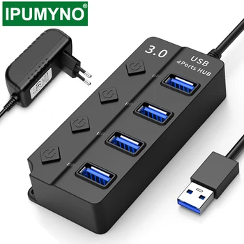 USB 3.0 Hub Fast Speed 4 7 Port With EU US AU UK Power Adapter Switch LED Indicator For Laptop Pc Computer Accessories HUB3.0
USB 3.0 Hub Fast Speed 4 7 Port With EU US AU UK Power Adapter Switch LED Indicator For Laptop Pc Computer Accessories HUB3.0