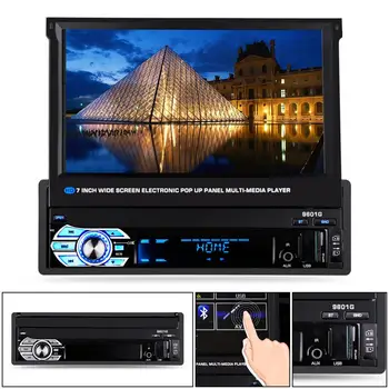 Universal 1 Din Bluetooth HD Touch Auto Retractable Screen Car Video Stereo Player Support Mirror Link/Aux In/Rear View Camera
Universal 1 Din Bluetooth HD Touch Auto Retractable Screen Car Video Stereo Player Support Mirror Link/Aux In/Rear View Camera