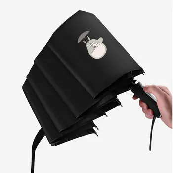 Anime Totoro Cat My Neighbor Automatic Umbrella Tri-Folding Cartoon Windproof Foldable Sun Rain Pocket Black Umbrella
Anime Totoro Cat My Neighbor Automatic Umbrella Tri-Folding Cartoon Windproof Foldable Sun Rain Pocket Black Umbrella