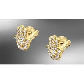 LOTUS earrings LP1989-4/2 SILVER 925mm gold plated FATIMA's hand 
LOTUS earrings LP1989-4/2 SILVER 925mm gold plated FATIMA's hand