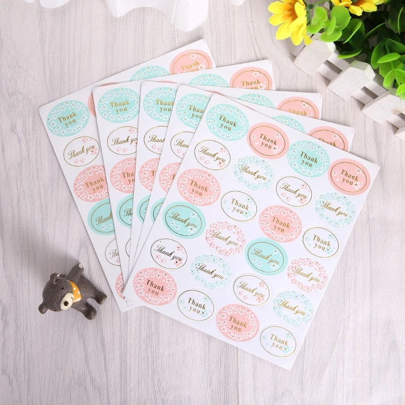 120pcs Round Golden "Thank you" Series Color Seal Sticker For Baking DIY Package X6HB
120pcs Round Golden "Thank you" Series Color Seal Sticker For Baking DIY Package X6HB