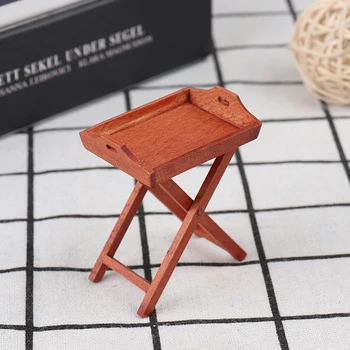 1Pc Table 1/12 Dollhouse Miniature Model Furniture Kitchen Wooden Tray Food Coffee Drinking Table Shelf Toys 
1Pc Table 1/12 Dollhouse Miniature Model Furniture Kitchen Wooden Tray Food Coffee Drinking Table Shelf Toys