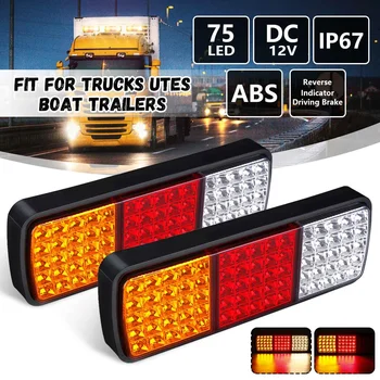 2pcs 12V 75LED Car Styling Truck Trailer Rear Tail Stop Brake Reverse Turn Signal Light Indicator Lamp Universal Super Bright
2pcs 12V 75LED Car Styling Truck Trailer Rear Tail Stop Brake Reverse Turn Signal Light Indicator Lamp Universal Super Bright