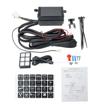6 Gang LED Push Button Switch Panel 12V Electronic Relay Circuit Control Box Fuse Relay Box Wiring Harness Kit Waterproof
6 Gang LED Push Button Switch Panel 12V Electronic Relay Circuit Control Box Fuse Relay Box Wiring Harness Kit Waterproof
