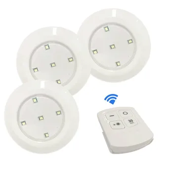 Battery Operated Dimmable LED Under Cabinet Light with Remote Control LED Closets Light Night Lamp For Bedroom Wardrobe Lighting